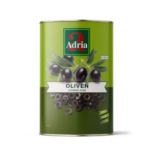 ADRIA Oliven schwarz in Scheiben -4,2KG