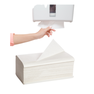 Gewerblicher Handtuch, gefaltet in Karton