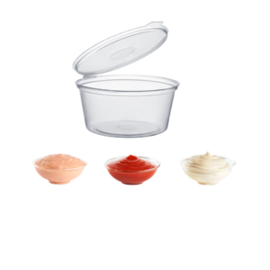 Soßenbecher 80ml mit Deckel 50stk
